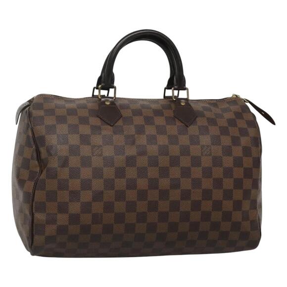 LOUIS VUITTON Damier Ebene Speedy 35 Hand Bag N41363 - Picture 1 of 16